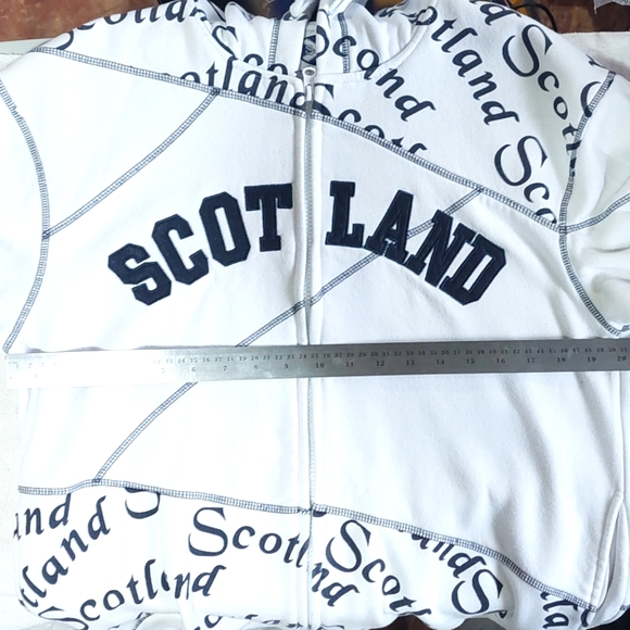 Scotland Zip-Up Hoodie Size Medium Stylish Colouration - Picture 5 of 7